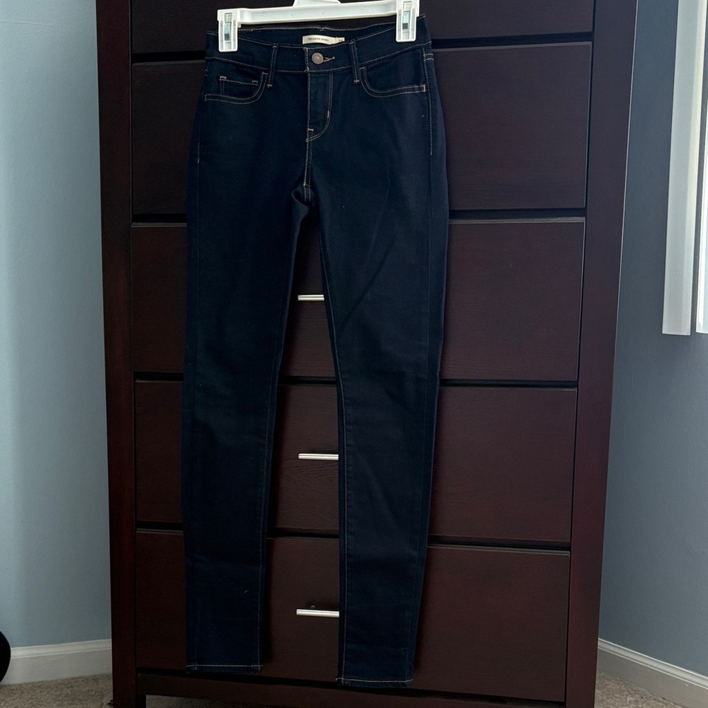 Women's Levi’s Super Skinny Dark Blue Jeans
